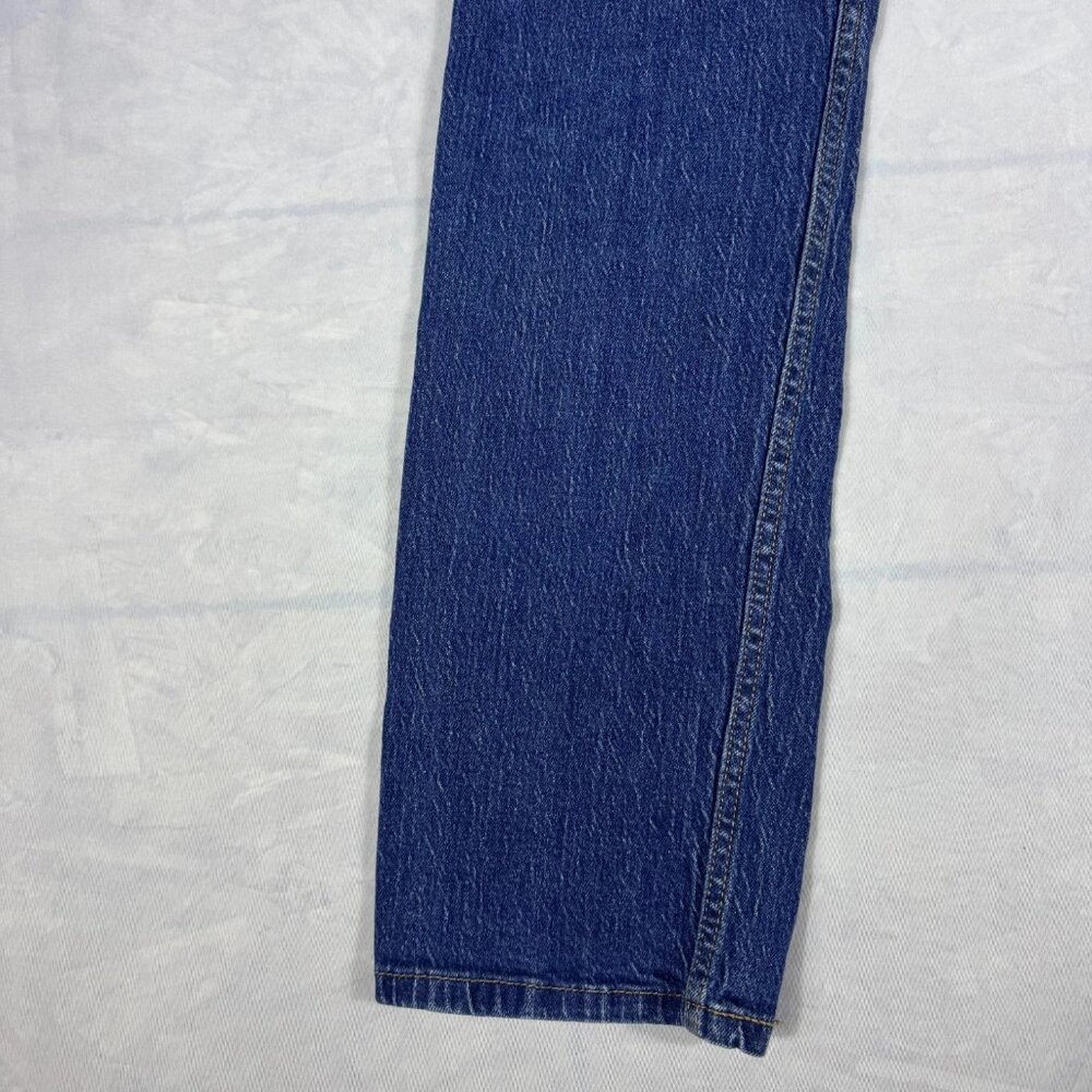 Levi's 505 Men's Straight Jeans Blue Stone Wash Denim Zip‎ Fly 5-Pocket W32 L32 - Picture 12 of 16